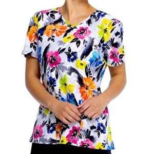 Scrubstar "Botanical Floral"  Scrub Top
